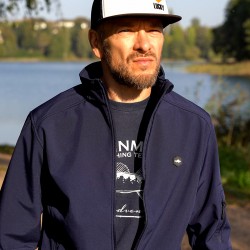 Softshell fishing jacket RAINMAN ThunderStorm Navy